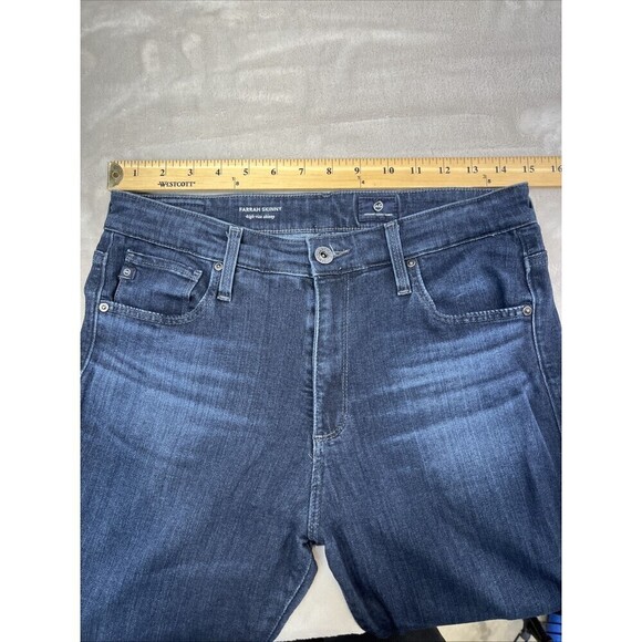 AG Adriano Goldschmied The Farrah Skinny Ankle Jeans Womens 29R High Rise Dark - Picture 5 of 15